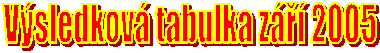 Vsledkov tabulka z 2005